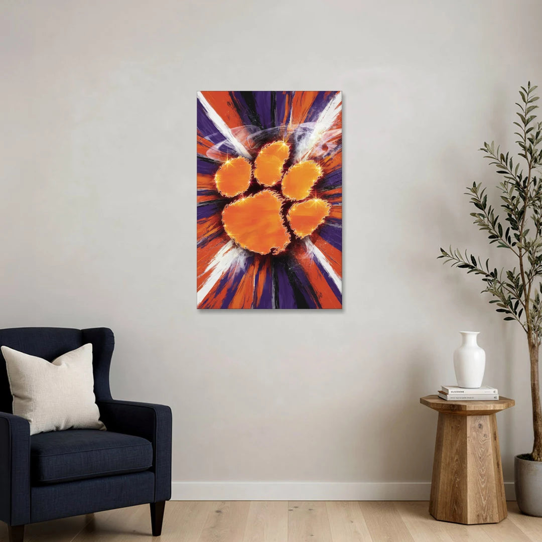 Greenville Clemson Tigers Pride - Canvas Wall Art - Sofa - 24x36