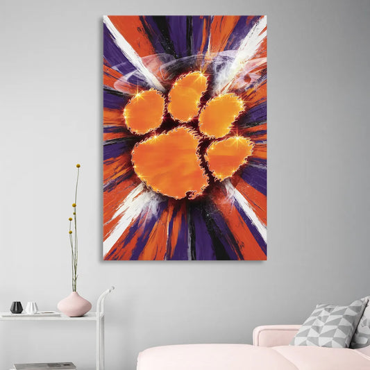 Greenville Clemson Tigers Pride Living Room - Canvas Wall Art