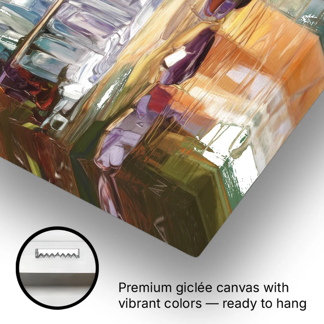 Greenville Historic Landmarks - Canvas Wall Art - Gallery Wrap Corner