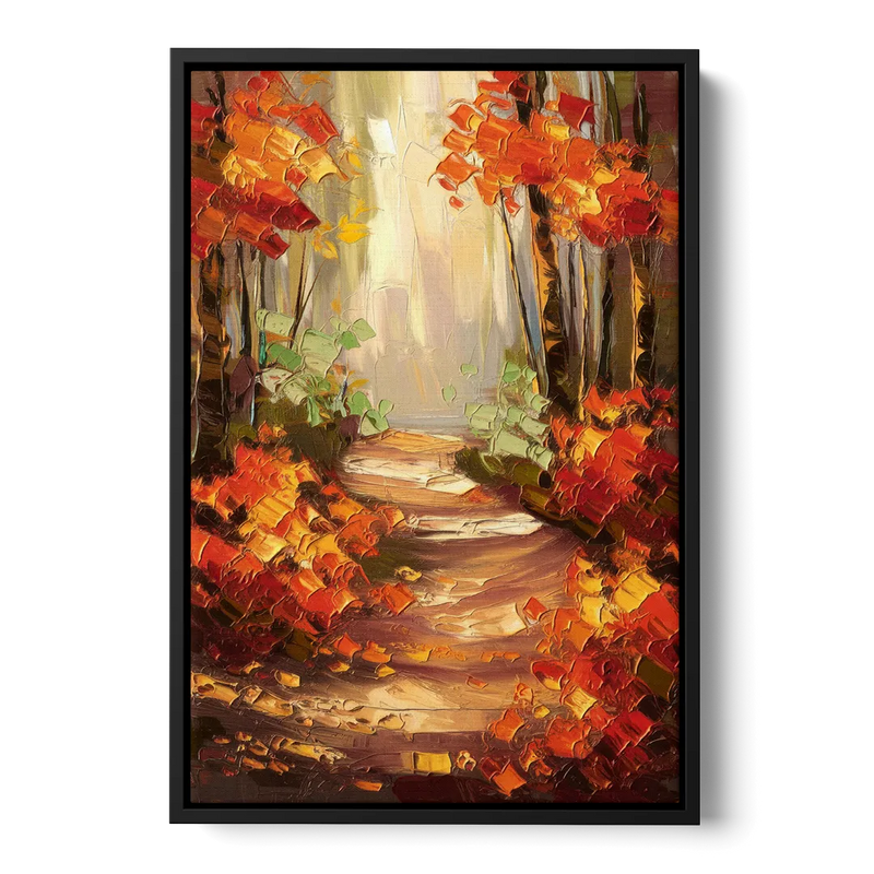 Greenville Nature Trails Front - Black Canvas Wall Art