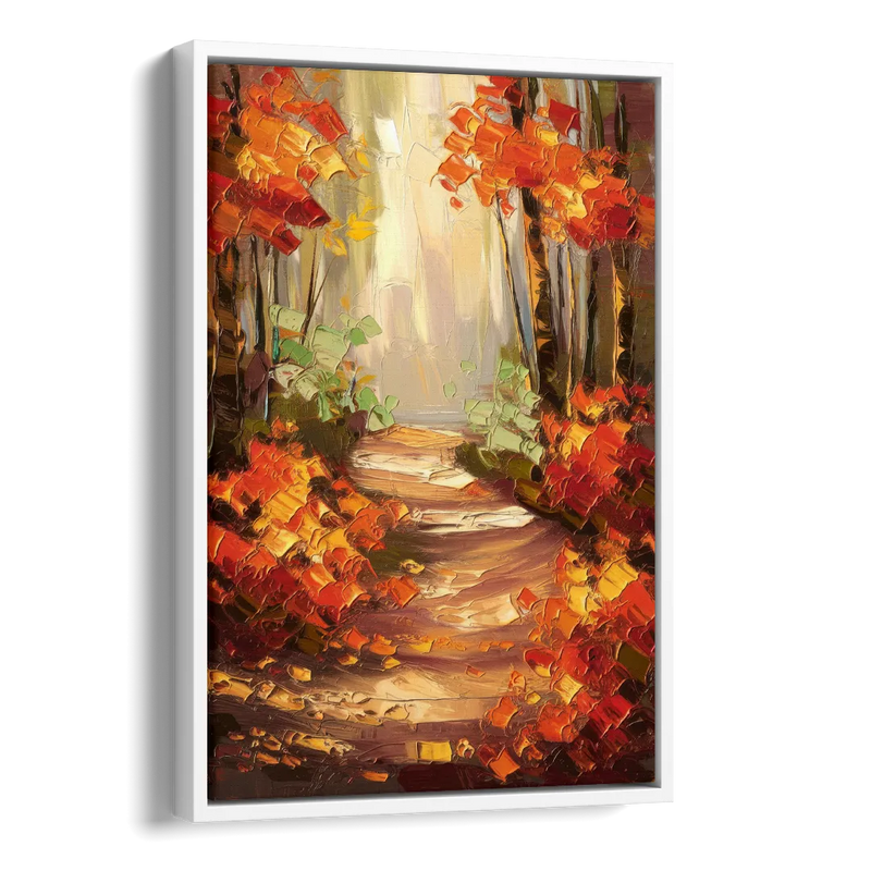 Greenville Nature Trails Side - White Canvas Wall Art