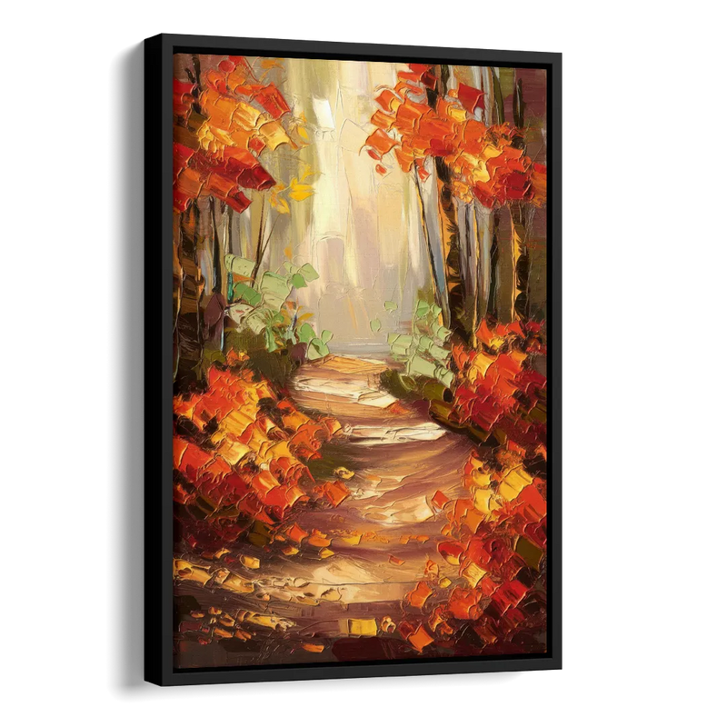 Greenville Nature Trails Side - Black Canvas Wall Art