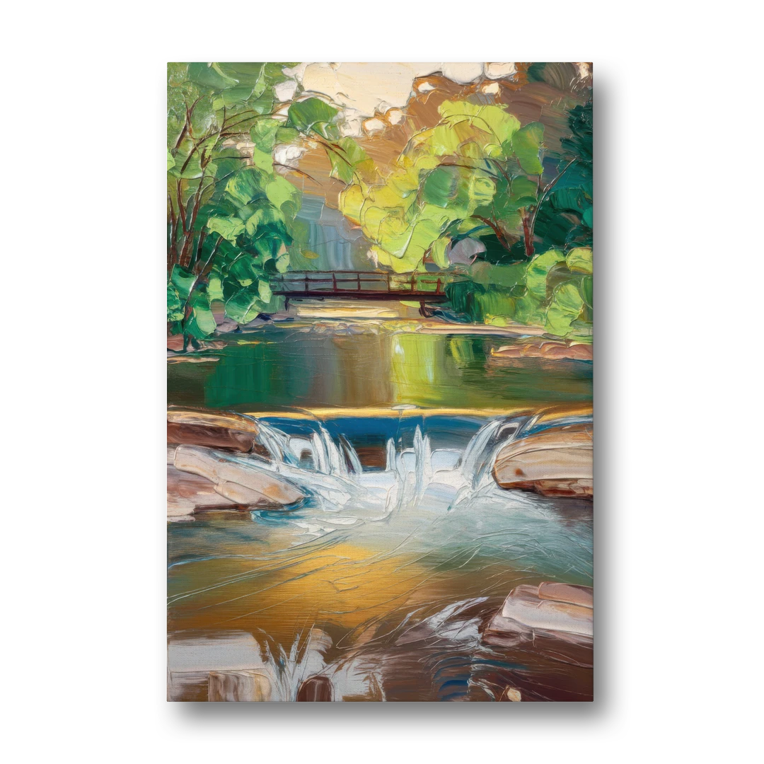 Greenville Reedy River Views - Canvas Wall Art - Front