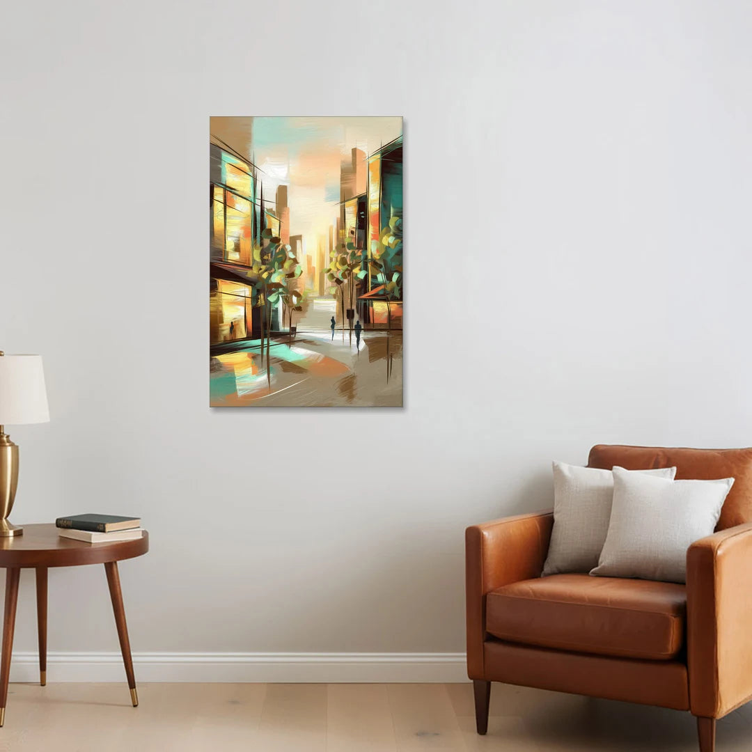 Greenville Urban Charm - Canvas Wall Art - Sofa - 24x36