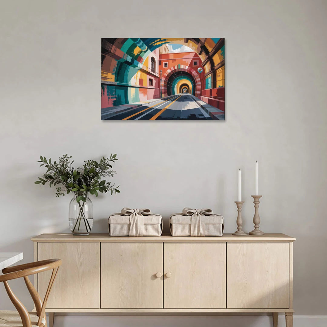 Guanajuato Tunnels - Canvas Wall Art - Coffee Table - 36x24