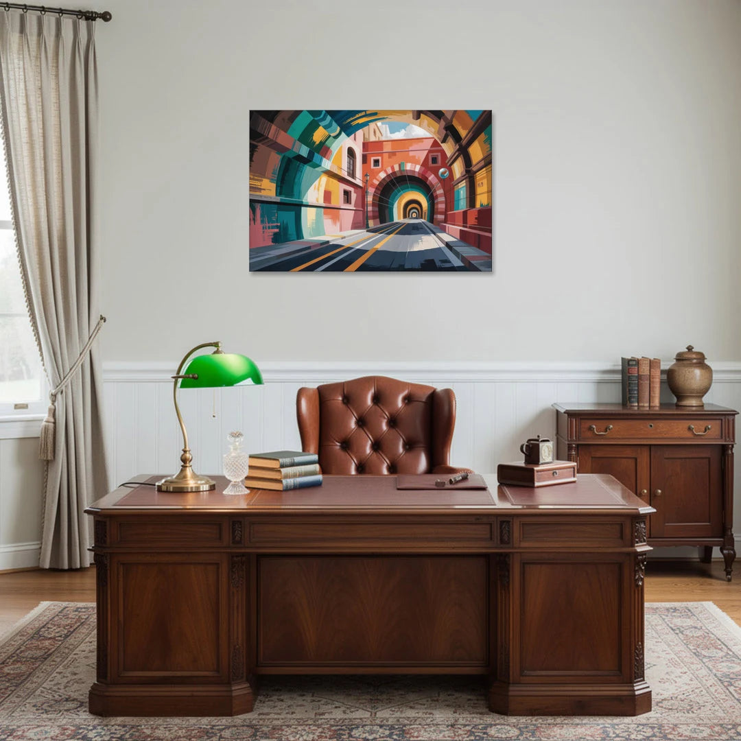 Guanajuato Tunnels - Canvas Wall Art - Office - 36x24