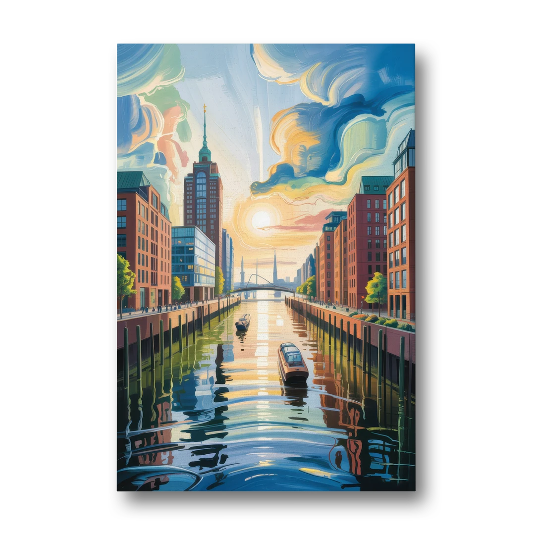 HafenCity Horizon - Canvas Wall Art - Front
