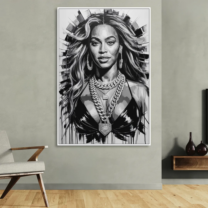 Halo Sitting Room - White Canvas Wall Art