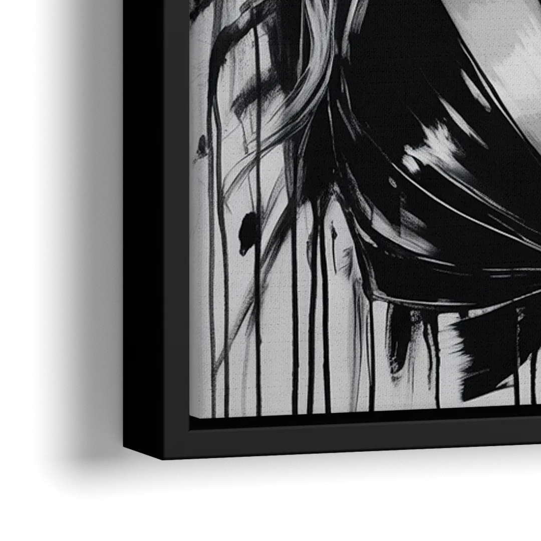 Halo - Close-Up Black Frame Canvas