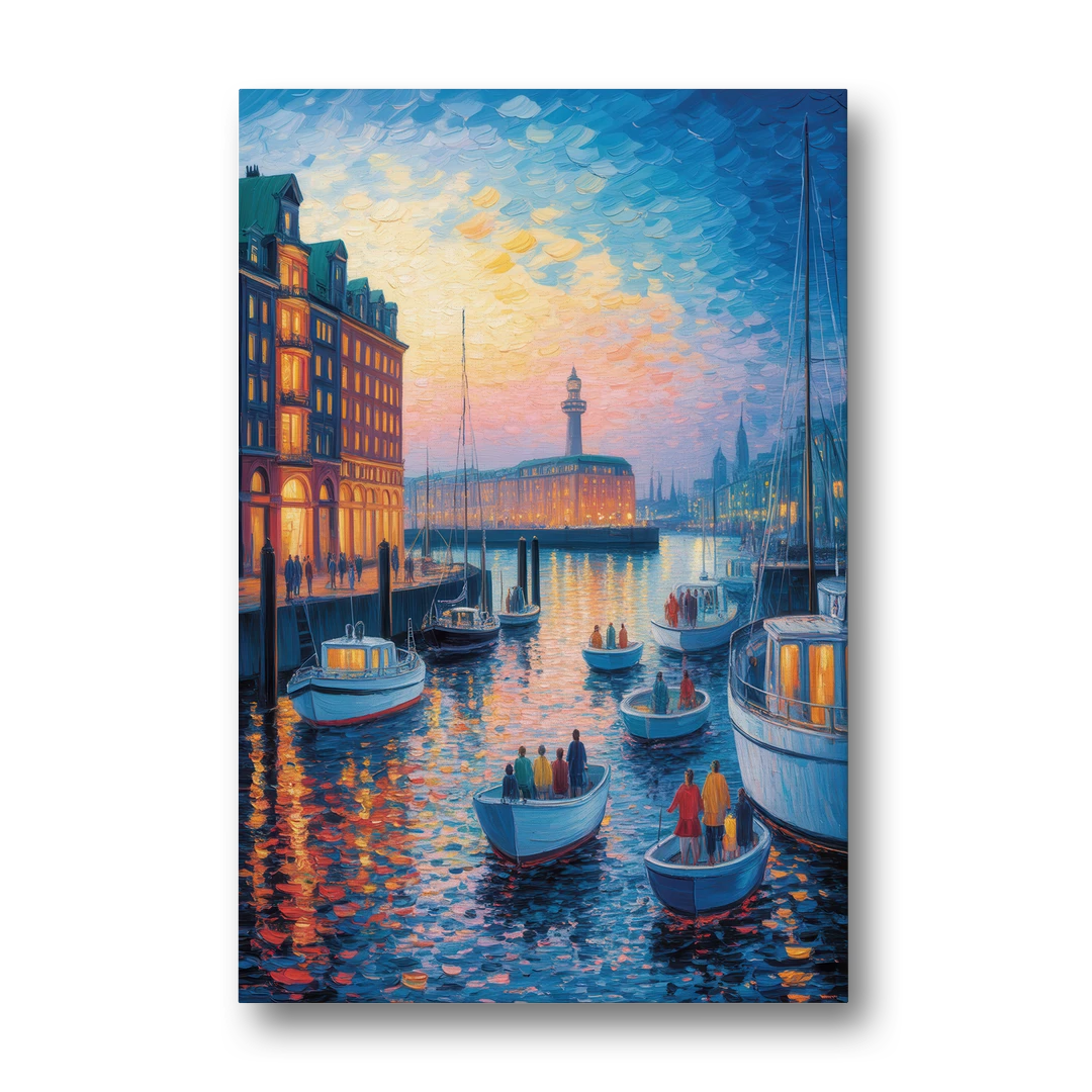 Harbor Lights - Canvas Wall Art - Front