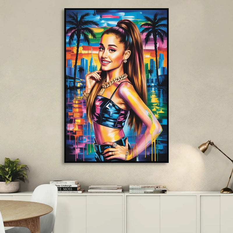 Heaven Tone 2.0 Sitting Room - Black Canvas Wall Art