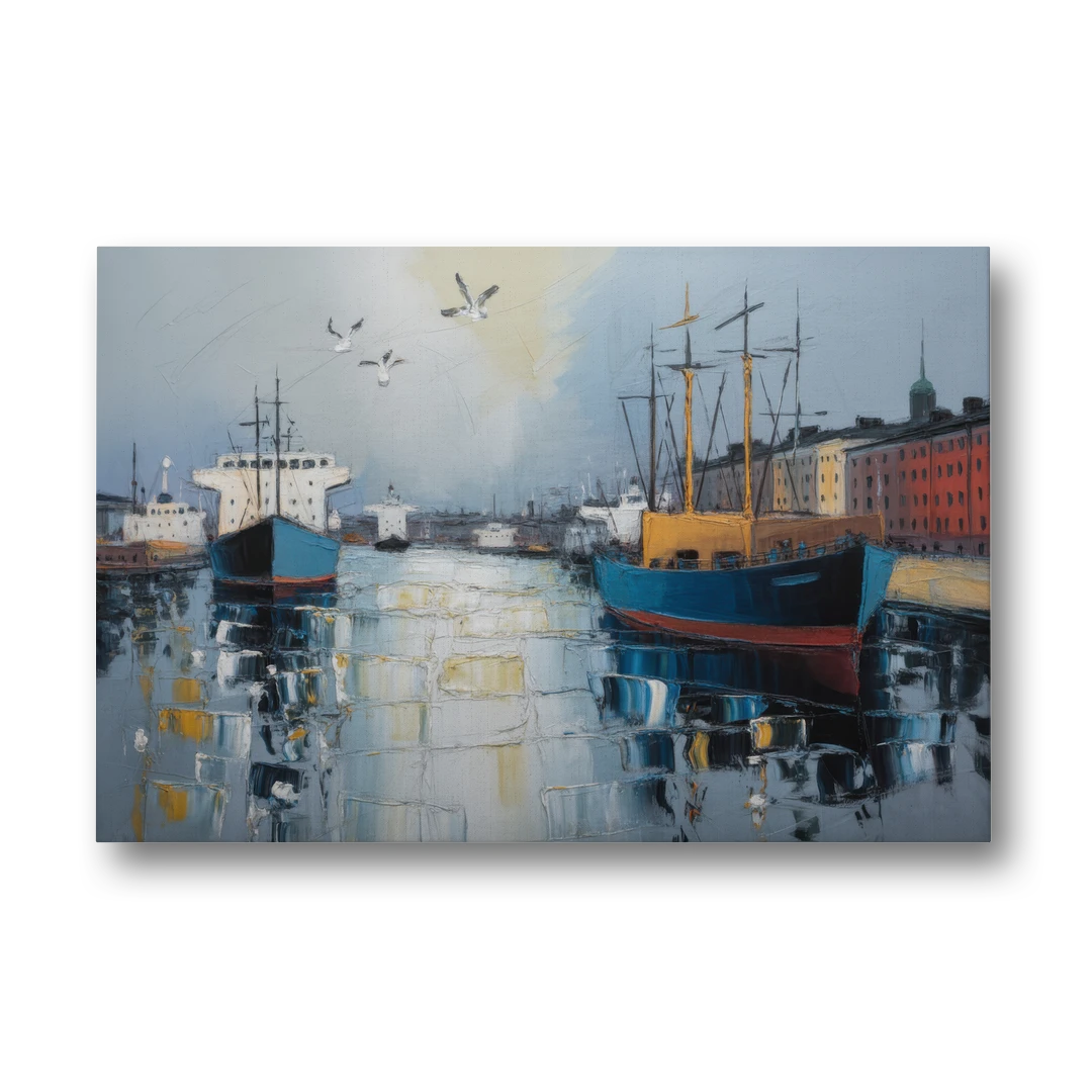 Helsinki Harbor - Canvas Wall Art - Front