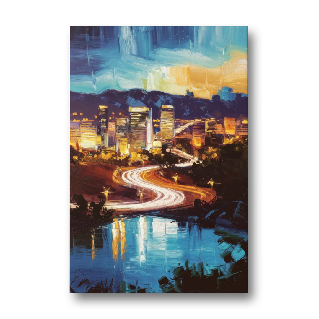 Henderson Nightscape - Canvas Wall Art - Front
