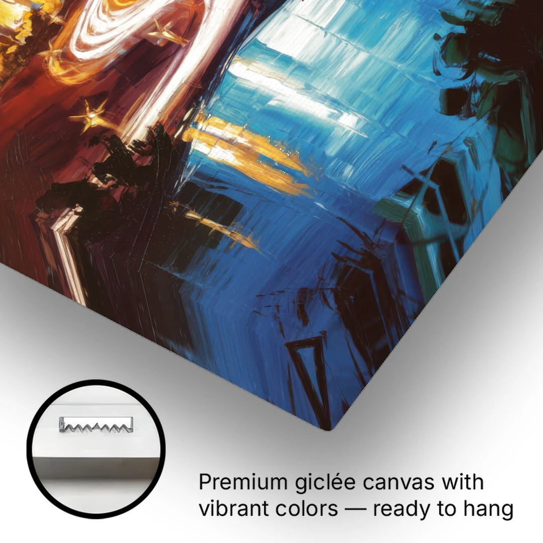 Henderson Nightscape - Canvas Wall Art - Gallery Wrap Corner
