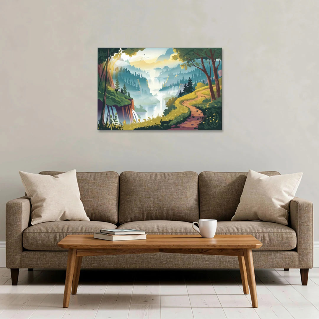 Henderson Scenic Trails - Canvas Wall Art - Sofa - 36x24