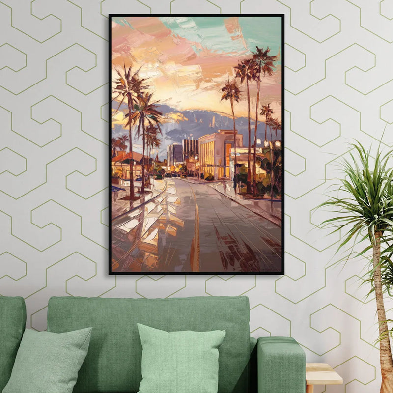 Henderson Urban Charm Living Room - Black Canvas Wall Art