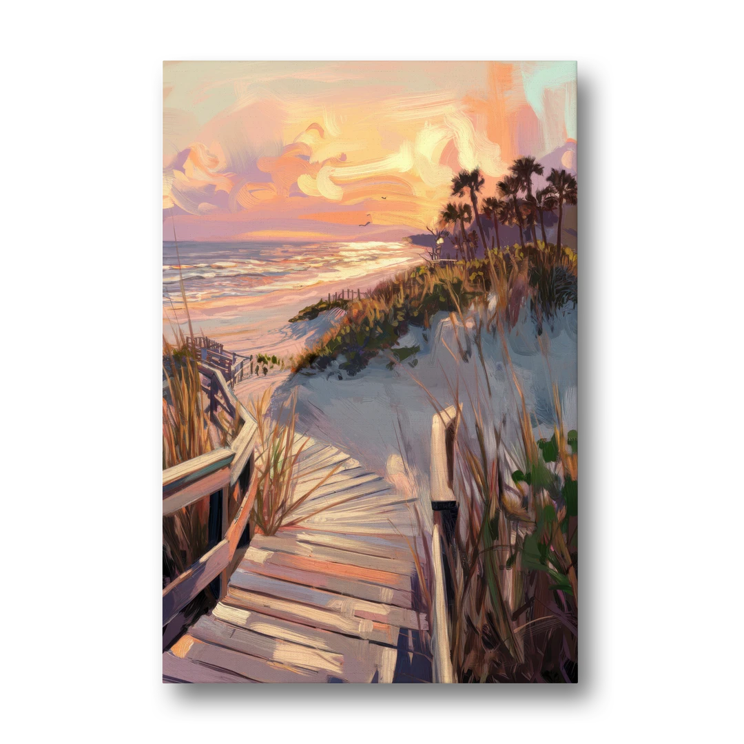Hilton Head Island Atlantic Shoreline - Canvas Wall Art - Front