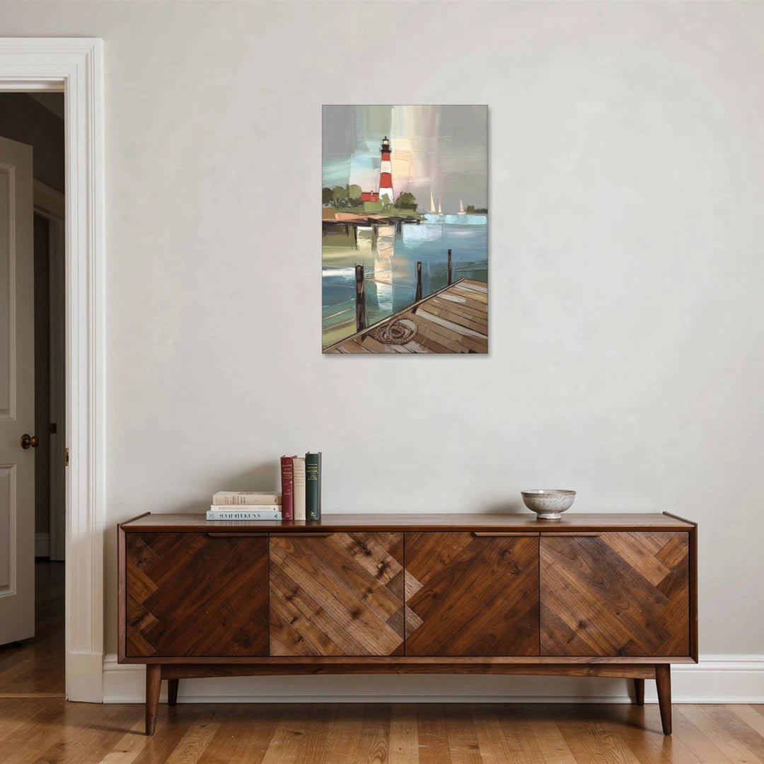 Hilton Head Island Coastal Lighthouse - Canvas Wall Art - Coffee Table - 24x36