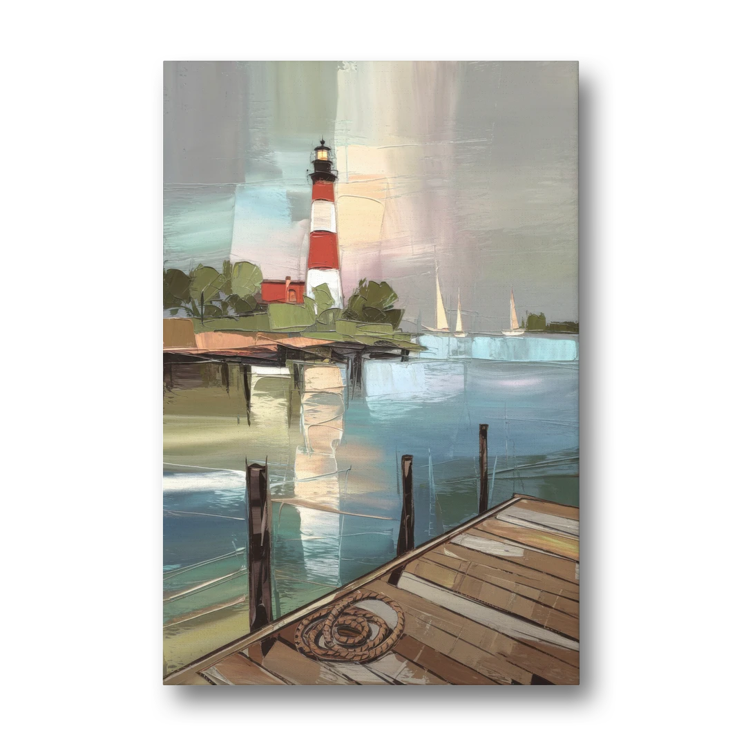 Hilton Head Island Coastal Lighthouse - Canvas Wall Art - Front