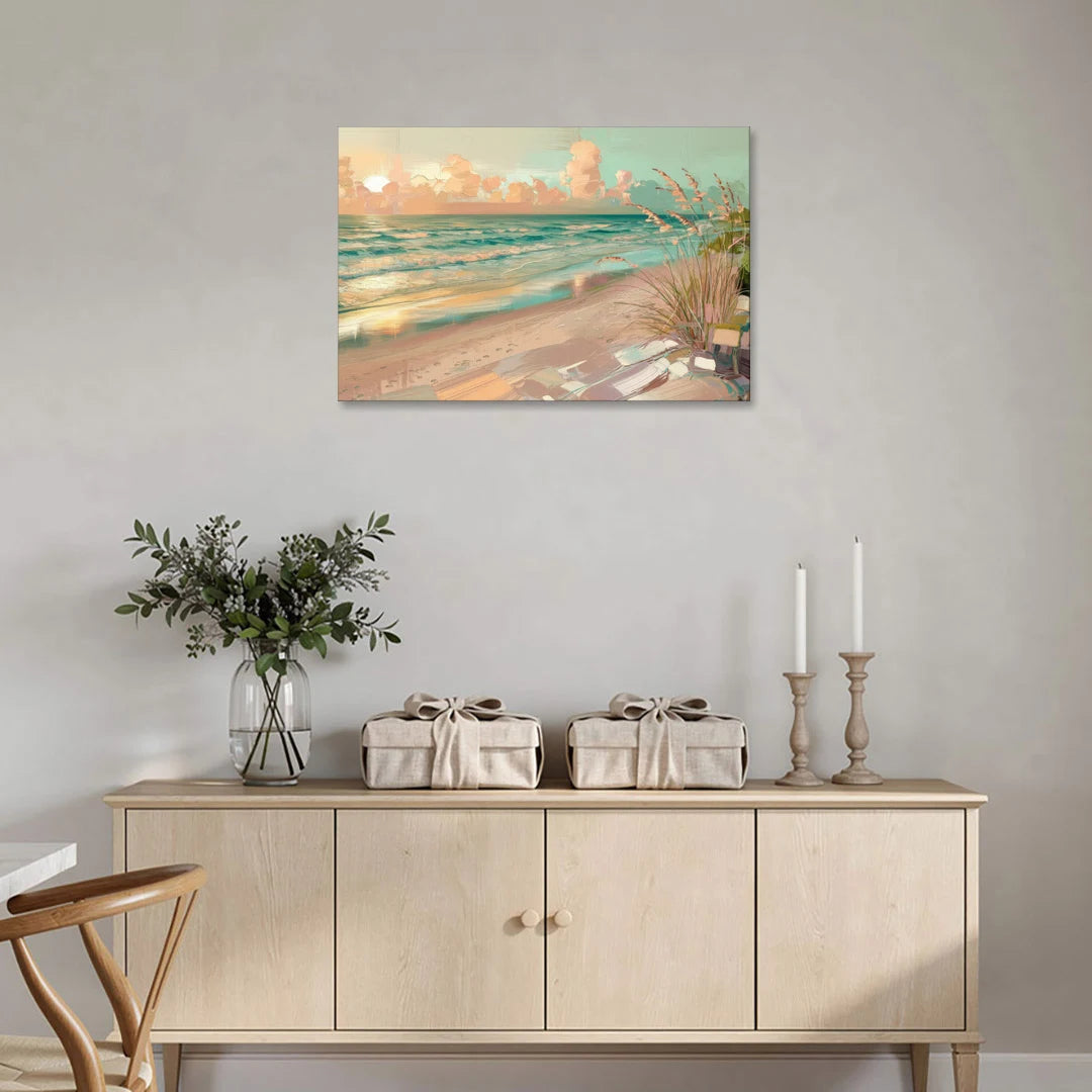 Hilton Head Island Oceanfront Sunrise - Canvas Wall Art - Coffee Table - 36x24