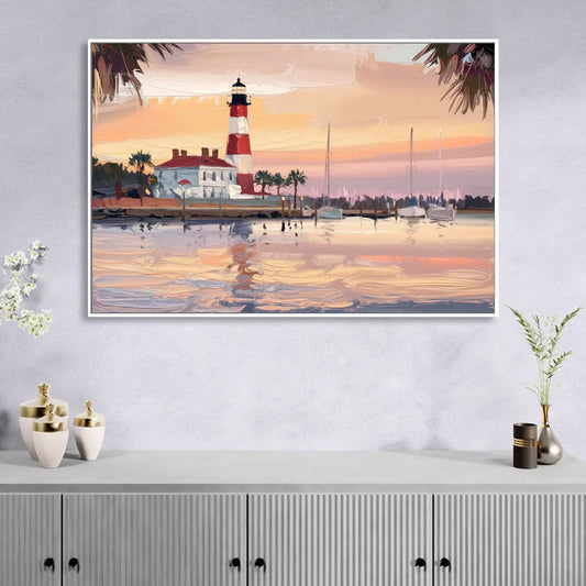 Hilton Head Island Palmetto Breeze Living Room - White Canvas Wall Art