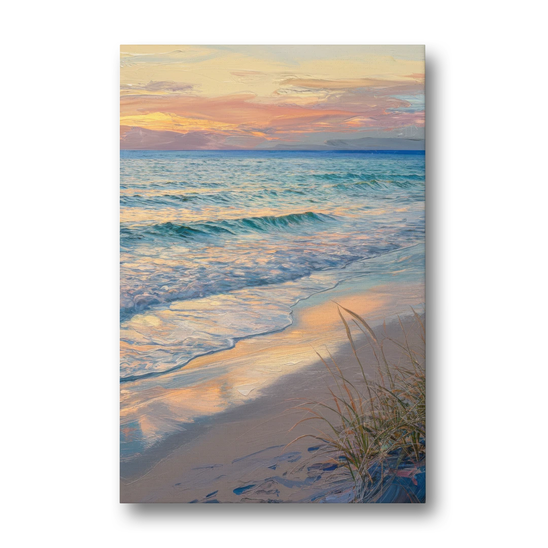 Hilton Head Island Sunset Beach View - Canvas Wall Art - Front