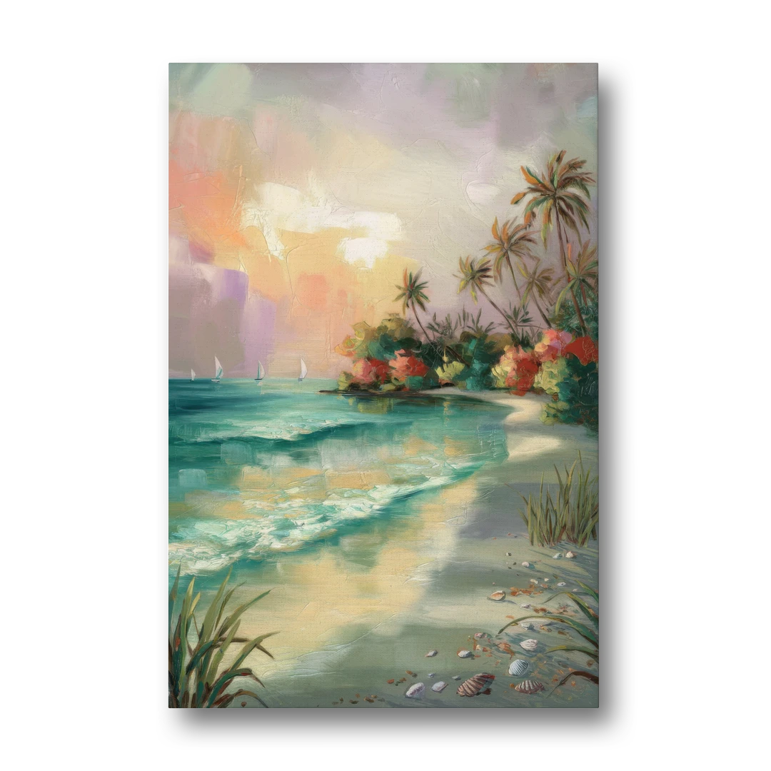 Hilton Head Island Tropical Paradise - Canvas Wall Art - Front