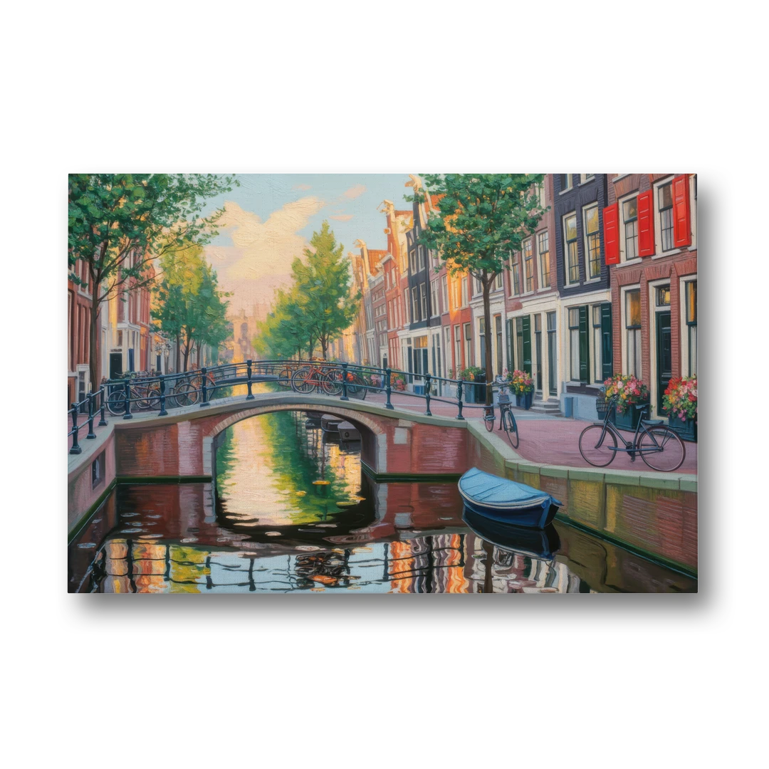 Historic Jordaan - Canvas Wall Art - Front