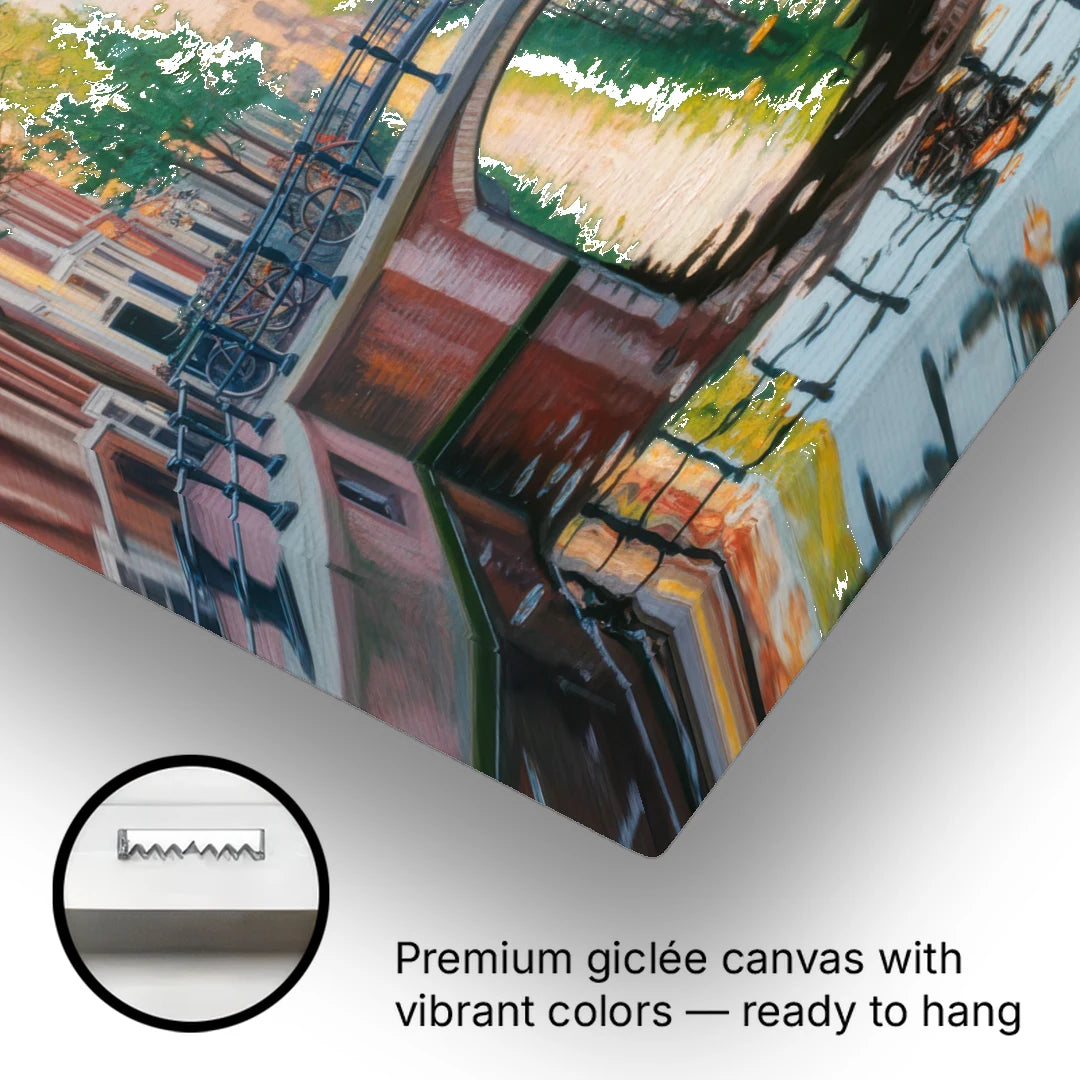 Historic Jordaan - Canvas Wall Art - Gallery Wrap Corner