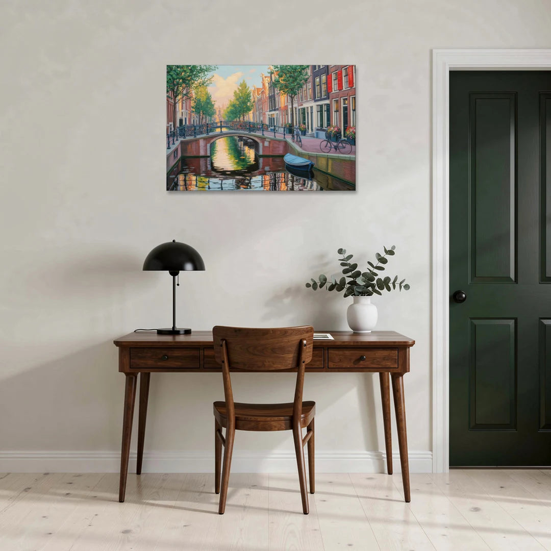 Historic Jordaan - Canvas Wall Art - Office - 36x24