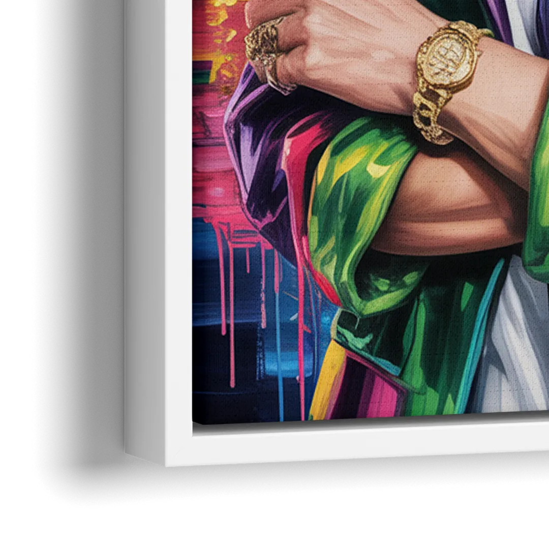 Home Glow 2.0 - Close-Up White Frame Canvas