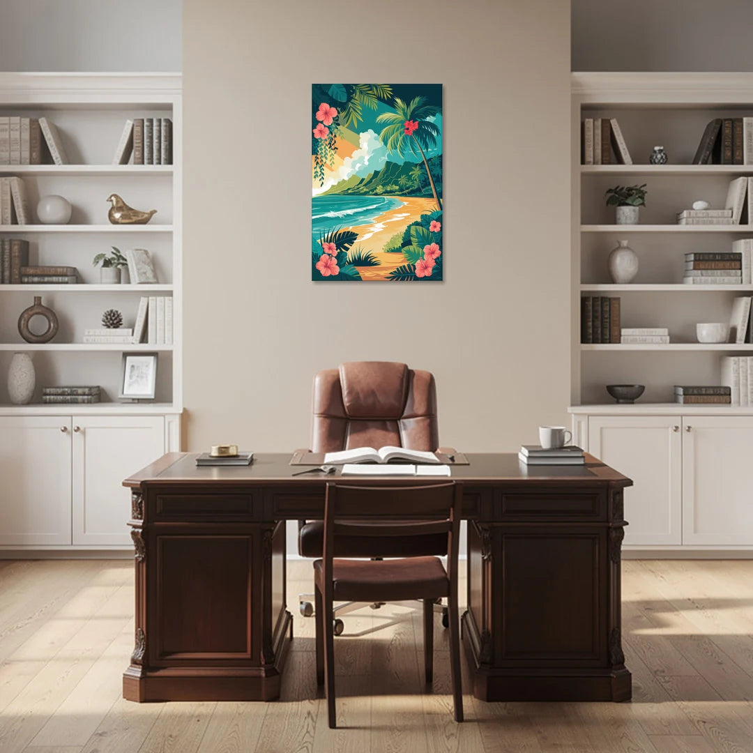 Honolulu Aloha Spirit - Canvas Wall Art - Office - 24x36