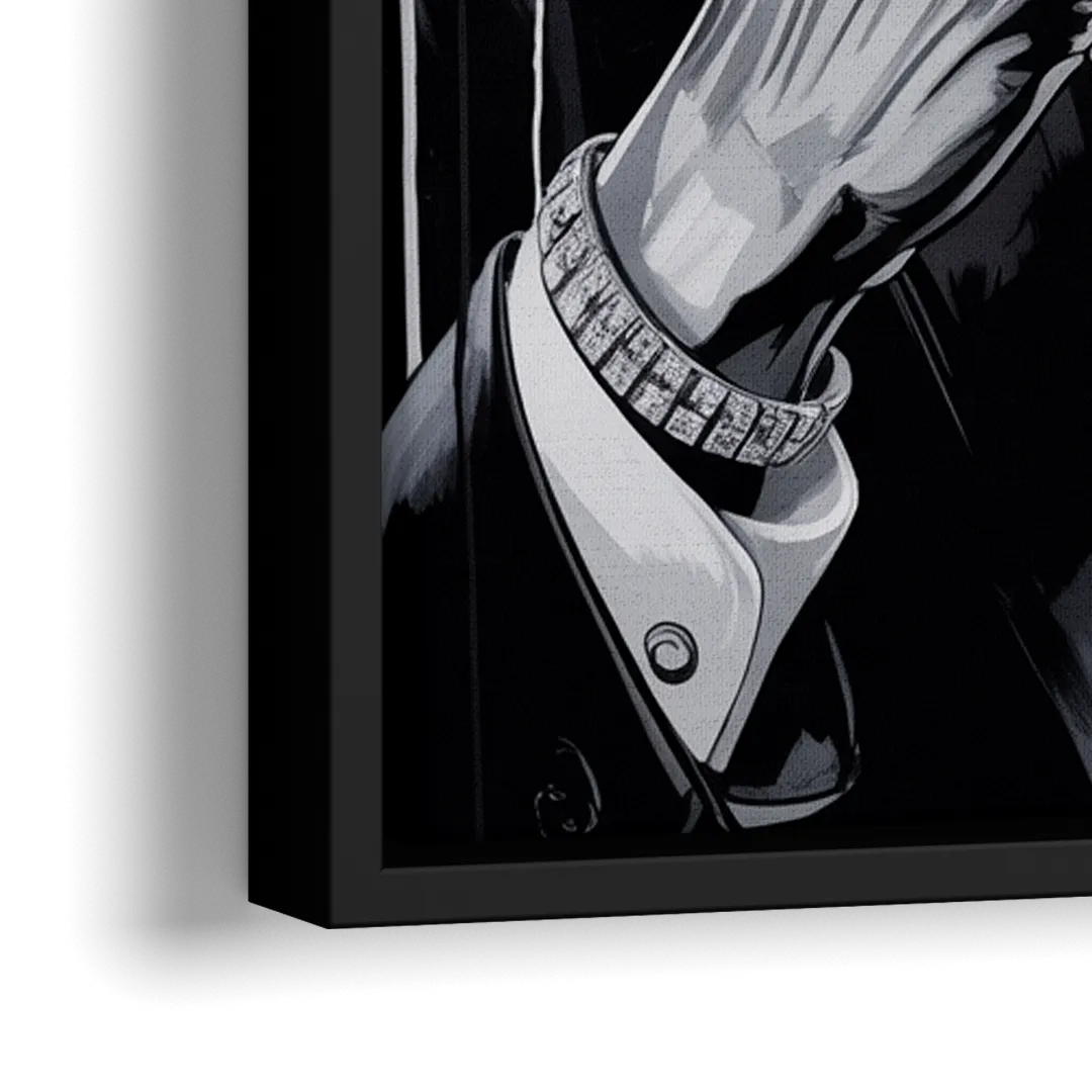 Hope Rise 2.0 - Close-Up Black Frame Canvas