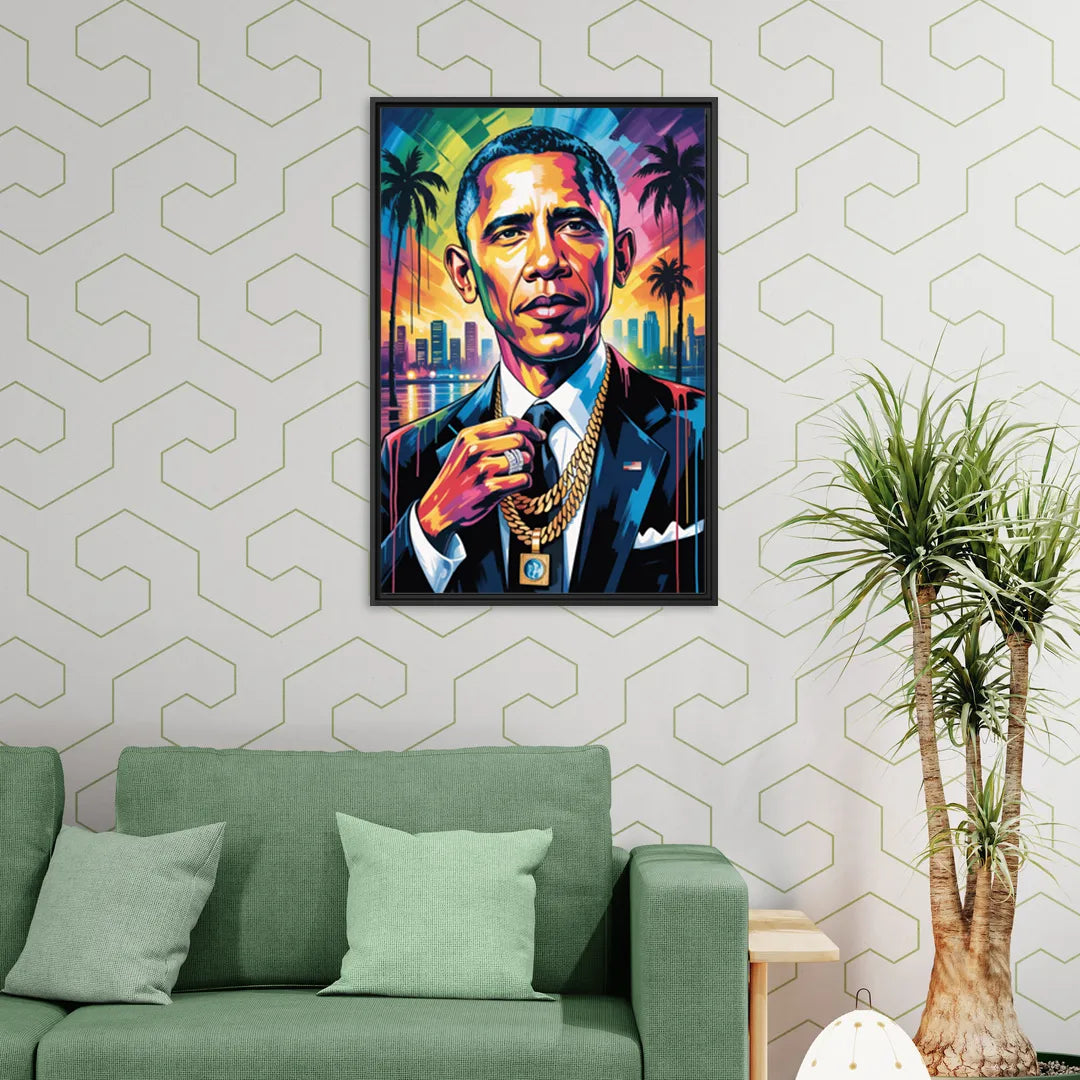 Hope Rise - Living Room Black Frame Canvas