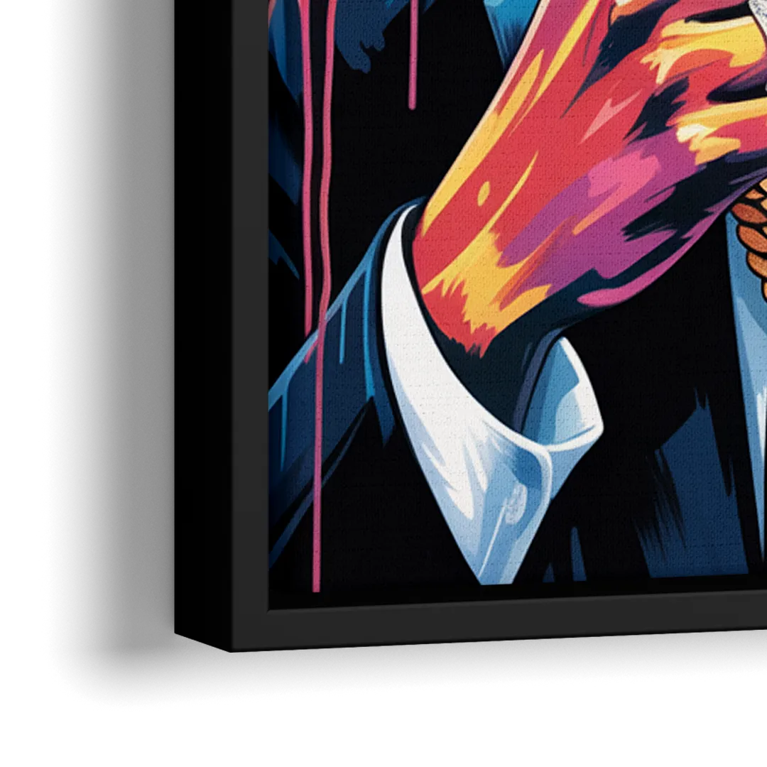 Hope Rise - Close-Up Black Frame Canvas