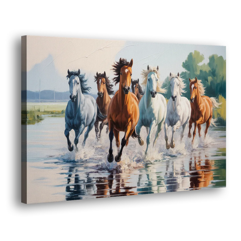 Horse Harmony in Nature - Canvas Wall Art