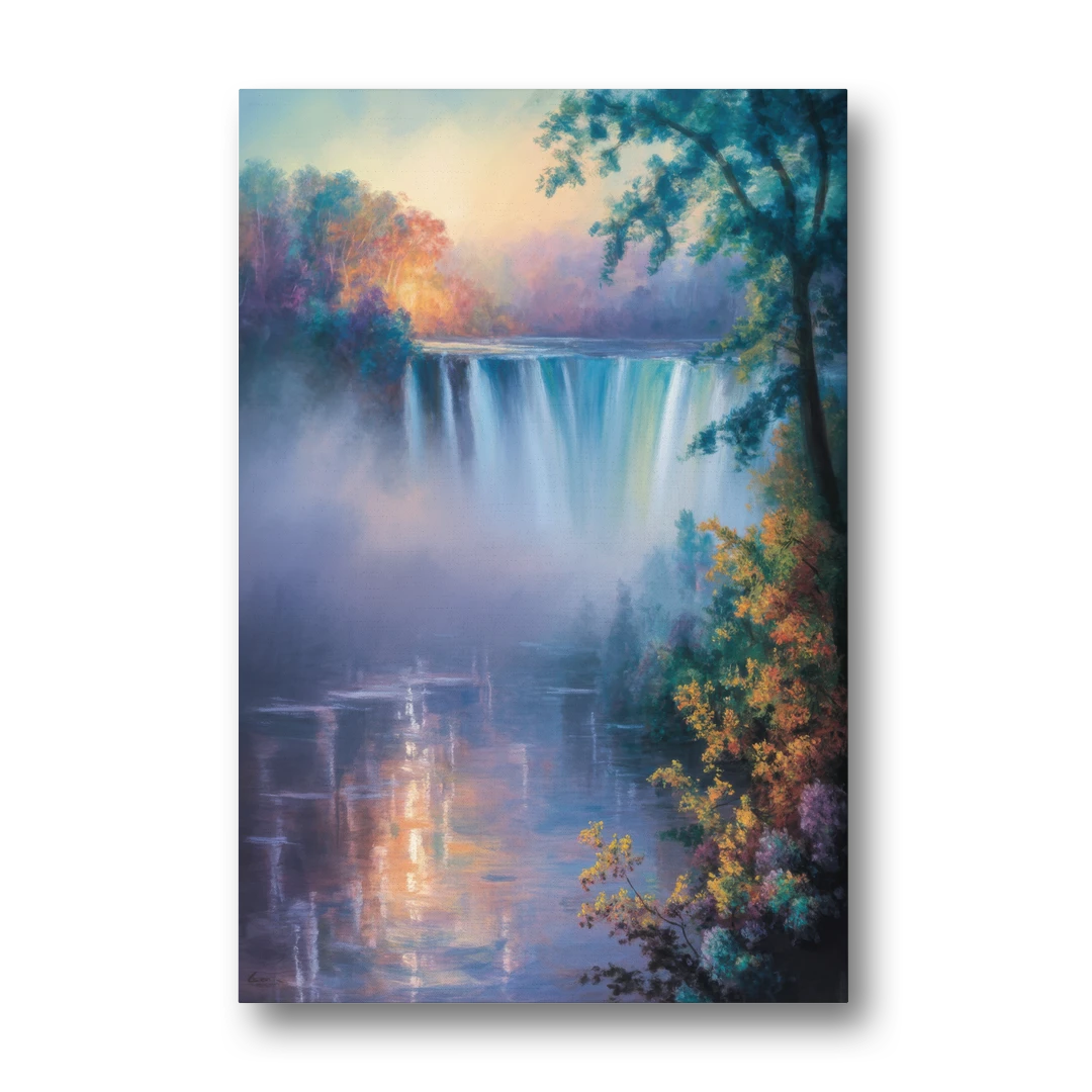 Horseshoe Falls Fog - Canvas Wall Art - Front