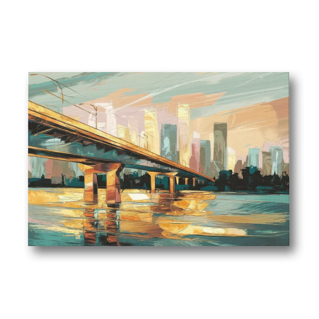Houston Be Someone Bridge - Canvas Wall Art - Front