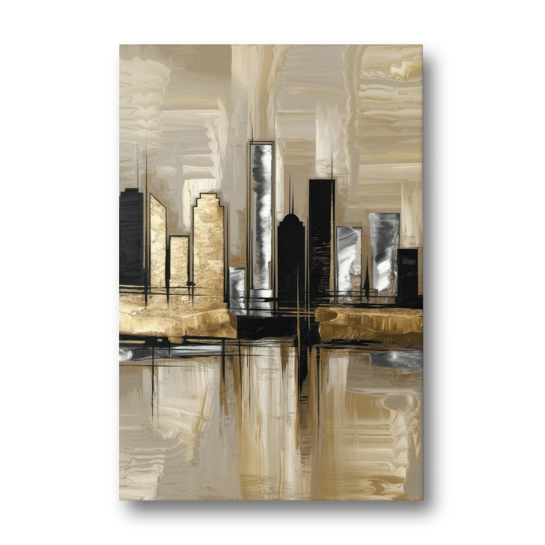 Houston Contemporary Design - Canvas Wall Art - Front