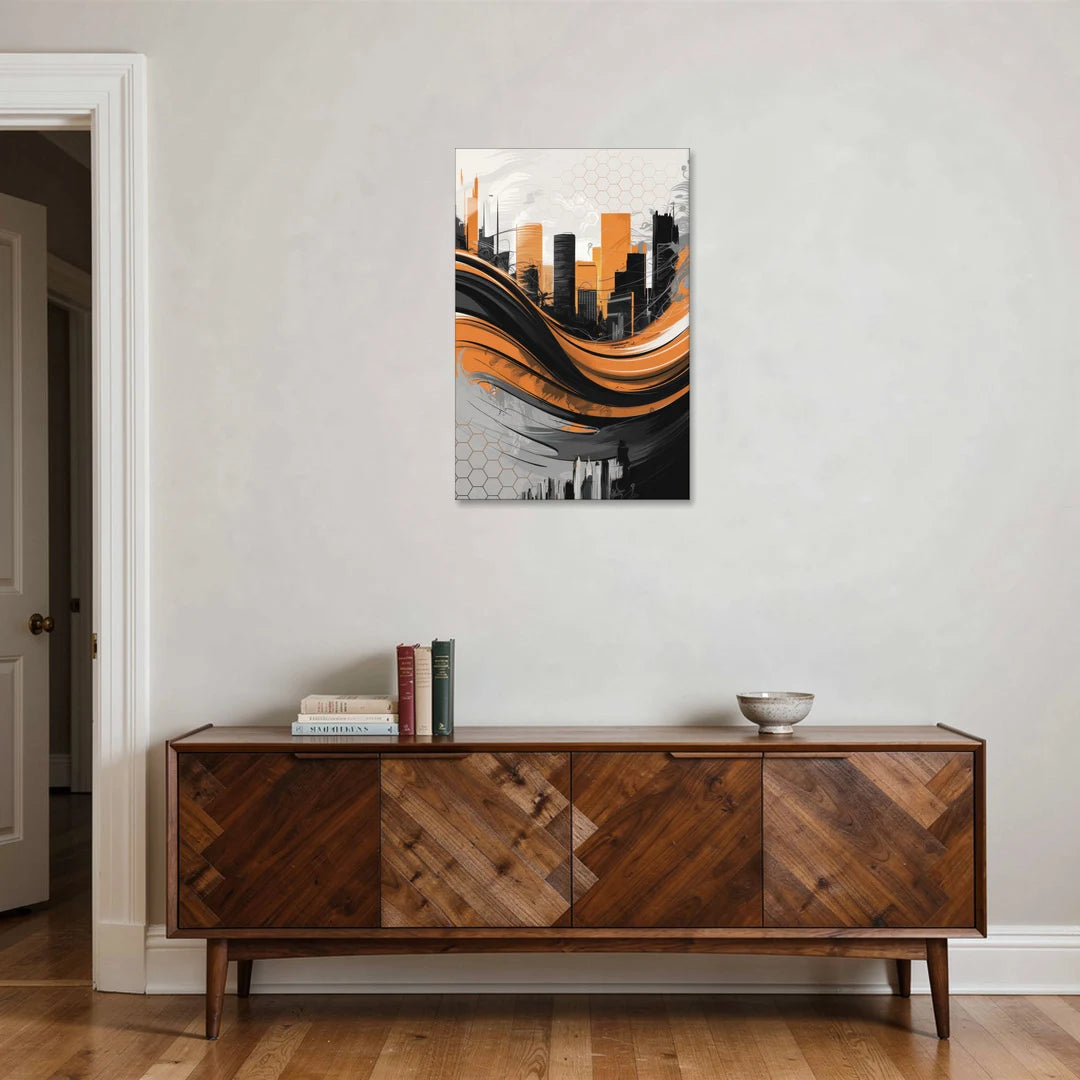 Houston Dynamo Colors - Canvas Wall Art - Coffee Table - 24x36