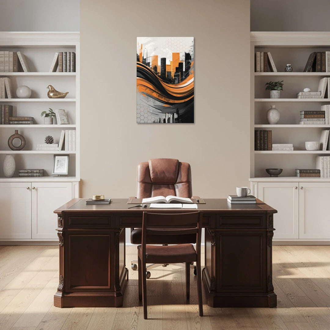 Houston Dynamo Colors - Canvas Wall Art - Office - 24x36