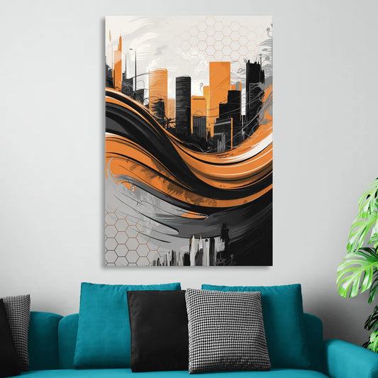 Houston Dynamo Colors Living Room - Canvas Wall Art