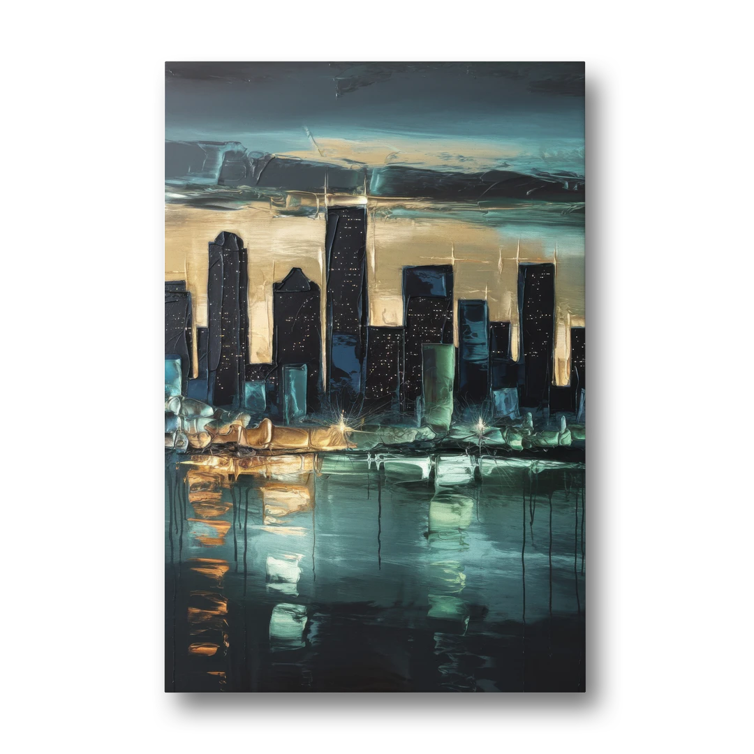 Houston Modern Aesthetic - Canvas Wall Art - Front
