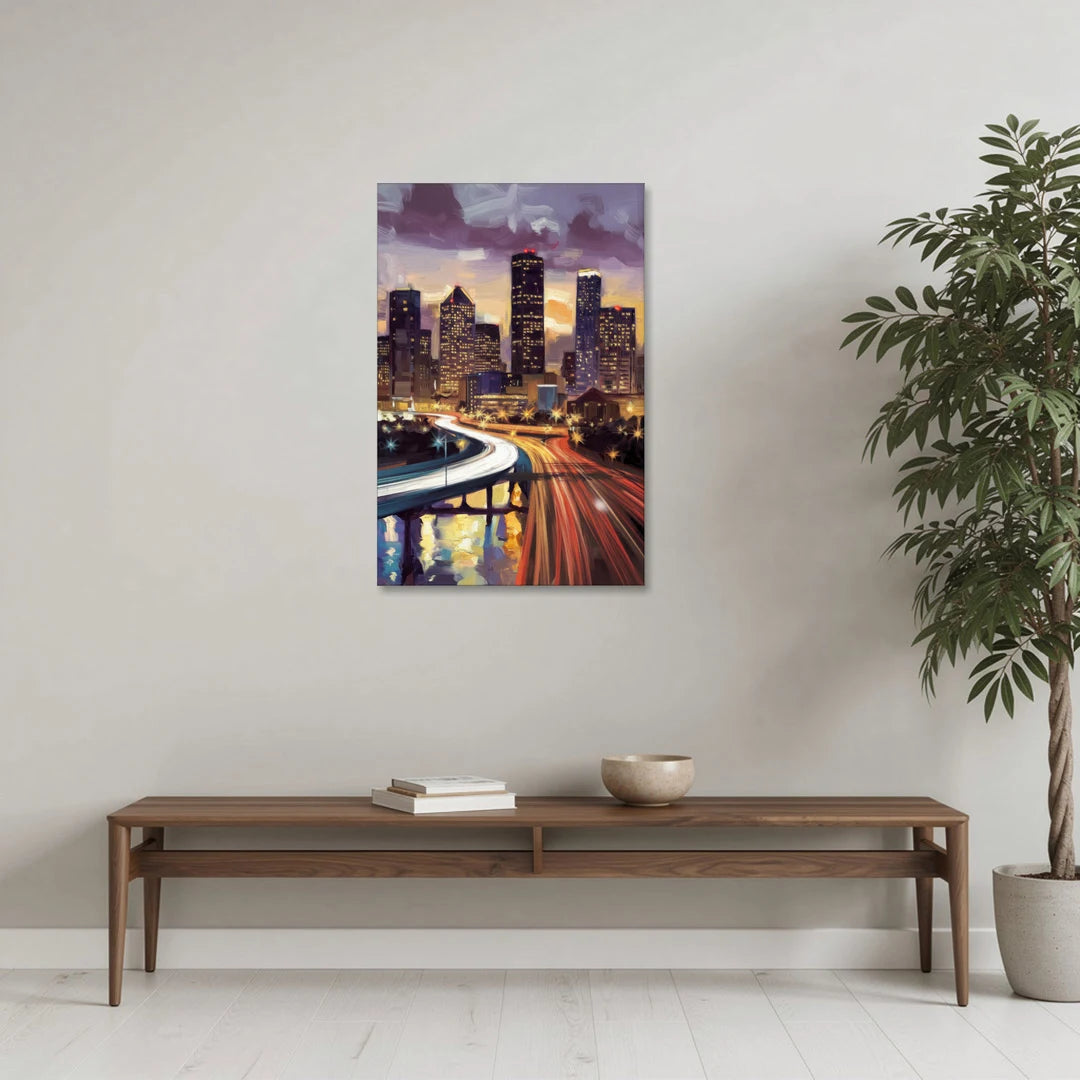 Houston Photography Collection - Canvas Wall Art - Coffee Table - 24x36