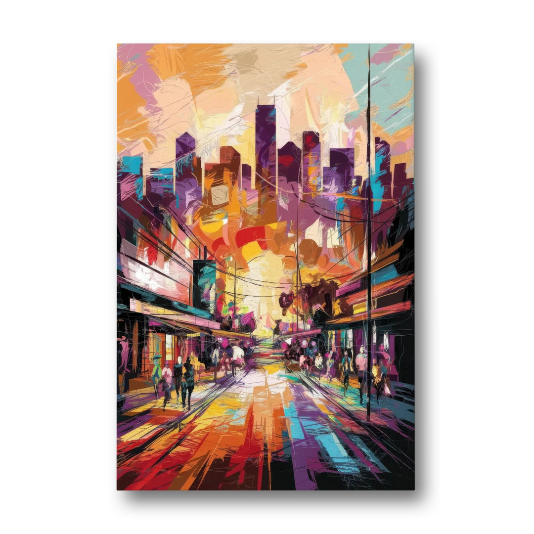 Houston Street Art Culture - Canvas Wall Art - Front