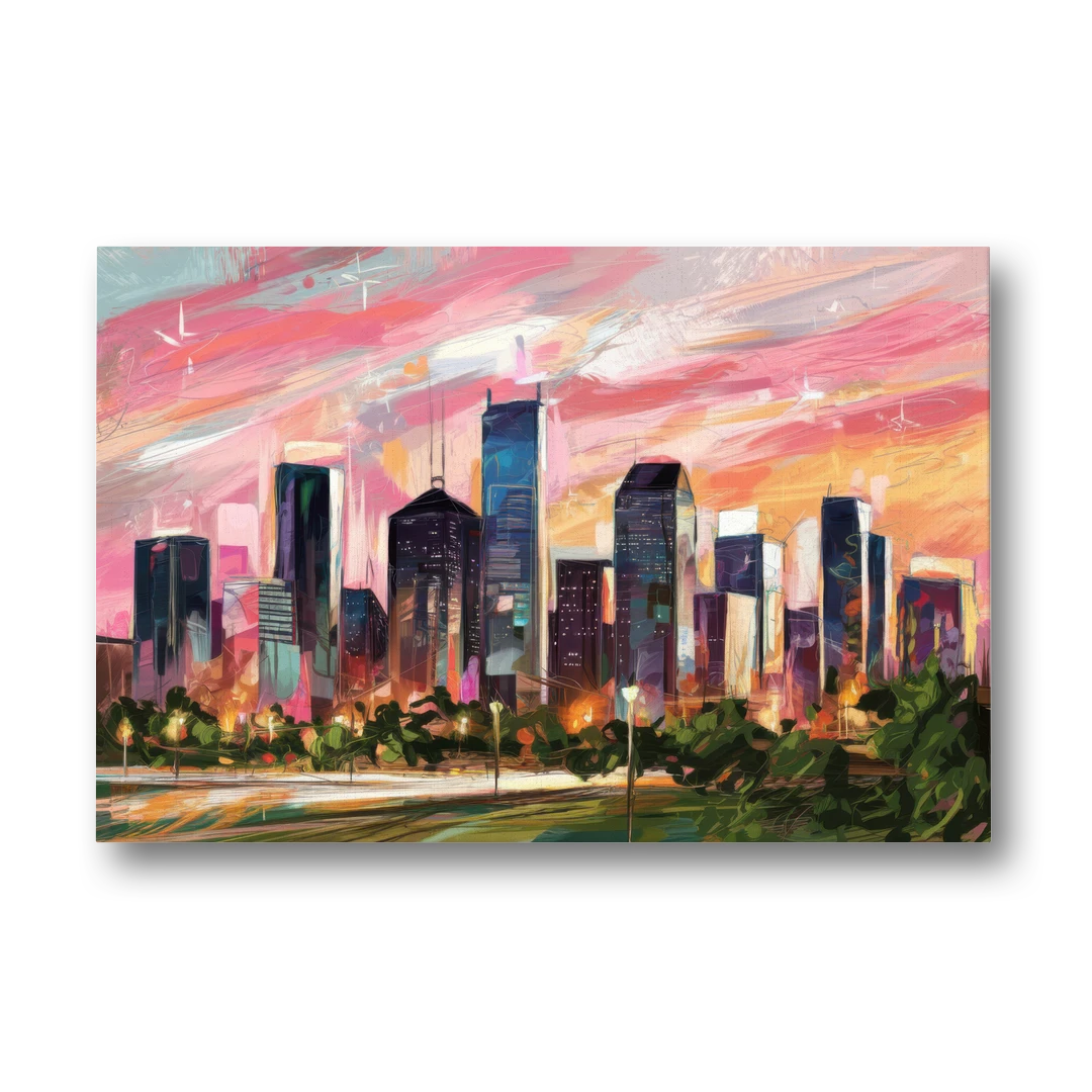 Houston Texas Pride - Canvas Wall Art - Front