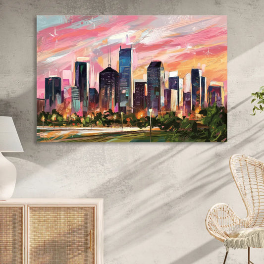 Houston Texas Pride Living Room - Canvas Wall Art