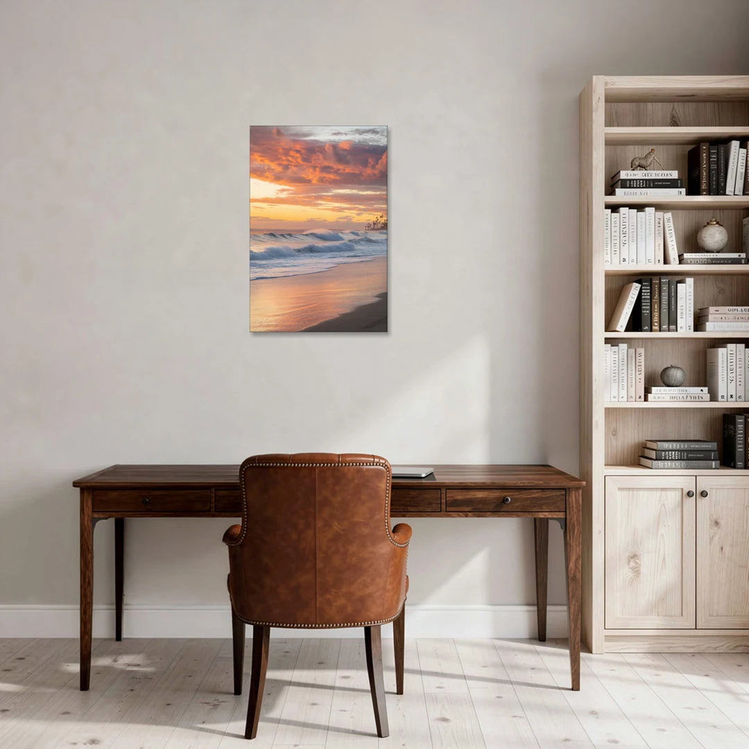 Huntington Beach Golden Hour - Canvas Wall Art - Office - 20x30