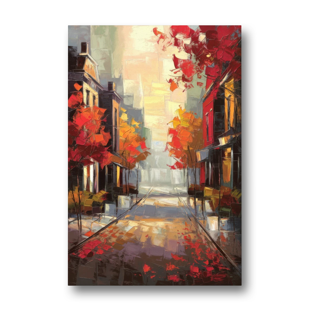Huntsville Autumn Foliage Charm - Canvas Wall Art - Front