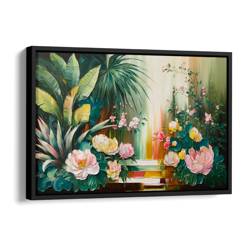 Huntsville Botanical Garden Bliss Side - Black Canvas Wall Art